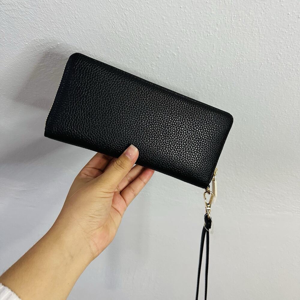 Michael Kors Jet Set Signature Multifunction Wristlet - Black, Large - Picture 3 of 4